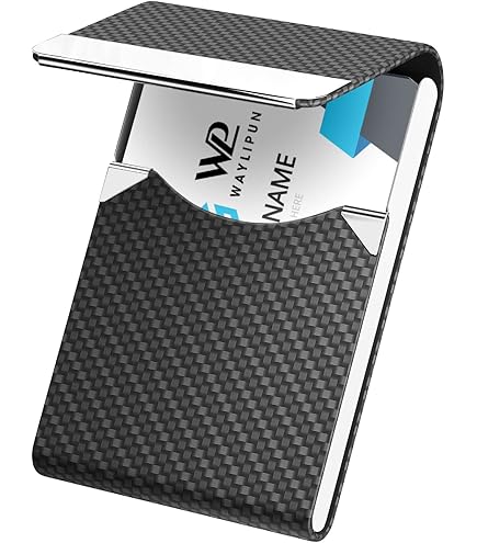 Porta Biglietti Da Visita Polar-Effekt In Acciaio E Pelle - Con Incisione Personalizzata E Chiusura Magnetica - Regalo Elegante Per Compleanni - Foto 3