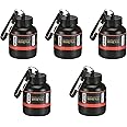 (NEW 2024) Whey Bottle Combo Small Whey Portable Protein Bottle/Whey or Supplement Powder Carrying Funnel and Container with Key-Chain Bottle Protein/Powder Carrying Funnel 30 ml Flask (Pack Of 5)