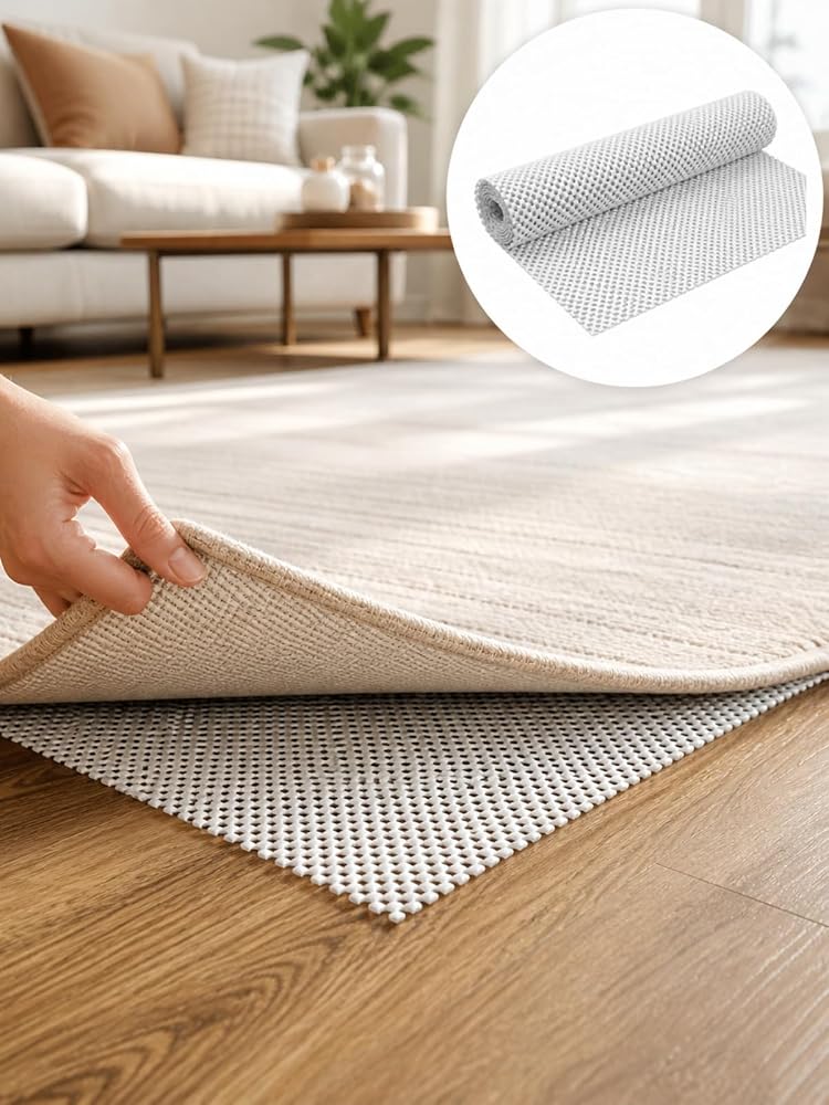 Beylini Halı Kaydırmazı 45x125 CM Yıkanabilir Altı Kaydırmaz Halı Sabitleme Masa Örtüsü Çekmece İçi Araç Zemin, Beyaz, 45 x 125 CM