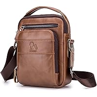 Borsello In Pelle Uomo SPAHER - Tracolla Regolabile