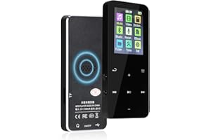 MP3 Player with Bluetooth 5.3 - Helterfolg Portable Music Player with Built-in HD Speaker, Voice Recorder, HiFi Sound, E-Book Function (16GB)