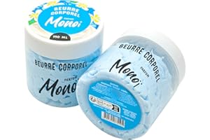 French Tendance - Beurre Corporel Fouetté - Soin Peau Sèche Corps et Mains - Pour Homme et Femme - Hydratant - Adoucissant - Lissant - Nourrissant - 190 ml - Senteur Monoï