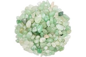 PRETTME 500 Stück Grün Aventurin Edelstein perlen, edelsteine zum auffädeln,Kristall Steine Perlen, 5-8 mm Unregelmäßige Gebohrt Edelsteine für Armbänder, Ketten, Ohrringe,DIY Schmuck Machen Crafting