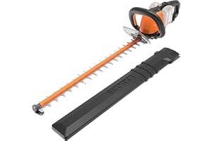 WORX Taille-Haies sans Fil 40V WG284E.9, Lames à Double Action de 60 cm, écartement 27 mm, Léger et Ergonomique, foureau de Protection, Livré sans Batterie ni Chargeur