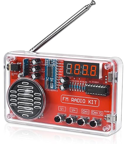Kit elettronici per bambini, kit di costruzione radio in legno - Kit di costruzione elettronica per bambini educativi,Strumenti di esplorazione colorati, studenti che assemblano per princ