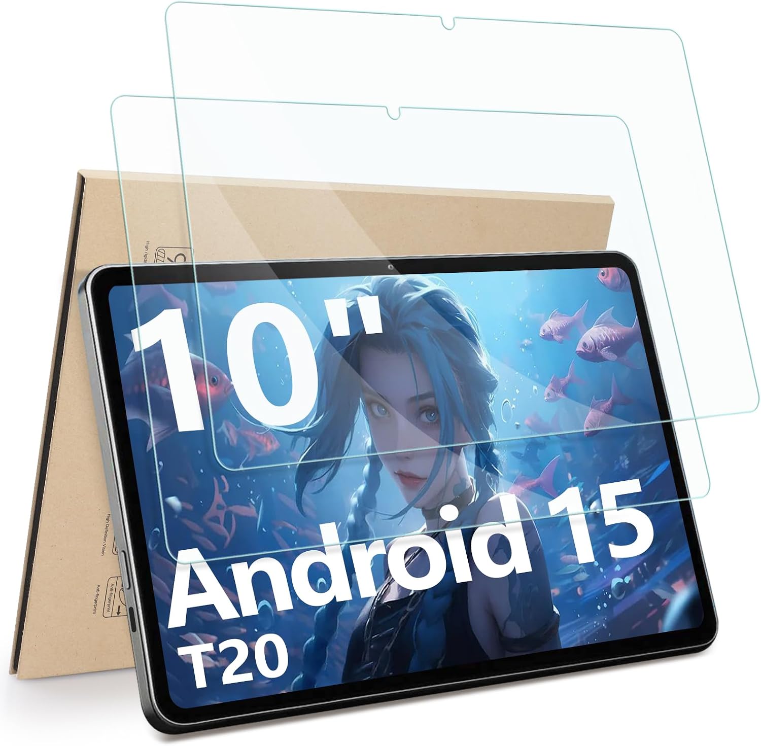 Tablette 10 Pouces, Android 15 Tablette avec 32 Go ROM+1 to TF, 5000 mAh, WiFi 6, Bluetoot - Mise en situation et utilisation