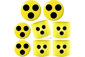 FUYIHGL 8-teiliges Blindenabzeichen Armbinde Set - Kapitänsbinde - Hilfsmittel für blinde Kühe, Behinderte und Senioren im Alltag - Ideale Geschenke für Demenzkranke blind badges