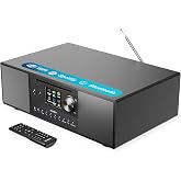 &Ccedil;oğunluk İnternet Radyo CD &Ccedil;alar, DAB+ ve FM Radyo ve G&uuml;&ccedil;l&uuml; Subwoofer, 120W 2.1 Hoparl&ouml;r Sistemi | Spotify, Bluetooth, 90'dan