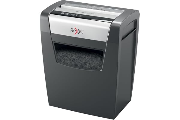 Rexel Momentum X312 - Destructeur de Documents Coupe Croisée Sécurité P3, Capacité 13-12 Feuilles (70-80 g/m²), Corbeille 23 litres, 2104572EU