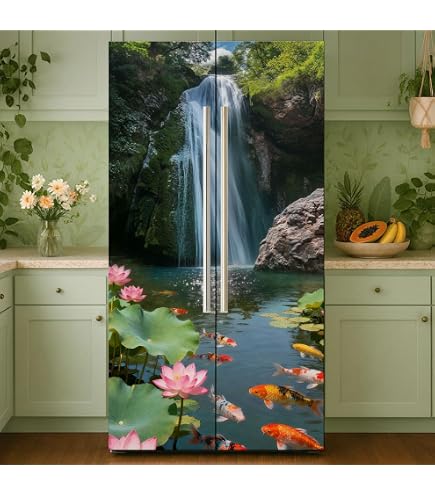 Vinyle réfrigérateur américain Sentier et Rio forêt | Plusieurs dimensions | Autocollants de réfrigérateur économiques et élégants | Vinyle réfrigérateur 91x176cm Vinyle réfrigérateur américain Sentier et Rio forêt | Plusieurs dimensions | Autocollants de réfrigérateur économiques et élégants | Vinyle réfrigérateur 91x176cm