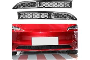 ‎LFOTPP LFOTPP Front Grill Mesh Cover for Tesla Model 3 Highland 2024 2025, Air Outlet Bumper Grille Inserts Replacement Front Grille for Tesla Model 3 2024 External Accessories [Pack of 2]