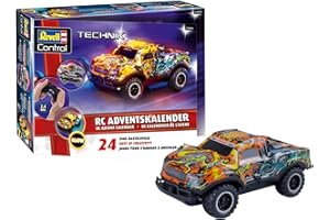 Revell Adventskalender RC Christmas Driver I Ferngesteuertes Auto I zum Basteln I RC Adventskalender für Jungen, Mädchen & Erwachsene ab 10 Jahren I