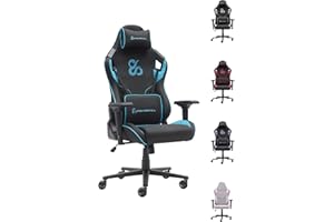 NEWSKILL Takamikura V2 Silla Gaming ergonómica con reposabrazos 4D, Respaldo 180°, Tela Transpirable y Base de Acero - Color Azul