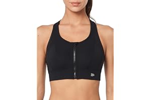 Yvette Starker Halt Sport BH Große Brüste mit Vorderverschluss Mesh Ringerrücken Ohne Bügel für Fitness Lauf