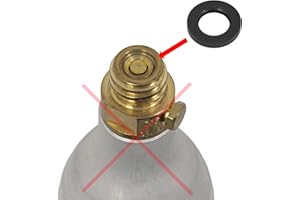 Snapworld-Kaffee 1 Junta de Repuesto para Botella cilíndrica C02 Compatible con Brita Cystal Sodaclub Wassermaxx MySodaPop Spudelino Aquellness