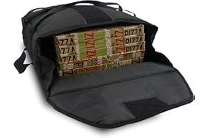 LET'S GO BY G.O. SRL LSG Let's GO By G.O. srl - Borsa termica porta pizze - misura 48x48x21 cm - capienza massima 6 pizze - La borsa si chiude in modo ermetico con tre comodi strappi frontali -