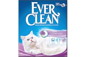 Ever Clean Clumping Cat Litter, Lavender Scented for Long-lasting freshness, Maximum Odour Elimination, 10L