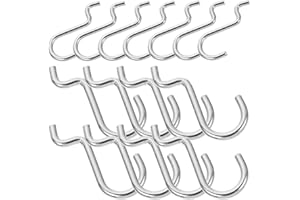 Housoutil 20 Pièces Crochet Panneau Perforé En Métal Crochets Utilitaires Pour Stockage Et Organisation Idéal Pour Magasins Et Ateliers