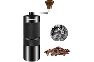 NewlukPro Moulin à café manuel, moulin à café en grains de café, moulin à expresso portable pour camping ou voyage