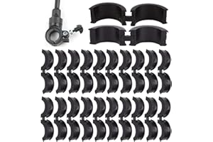 NICENEEDED 20 pz Guarnizione in Gomma per Manubrio Bicicletta, Adattatore Manubrio Antiscivolo, Accessori per Distanziali per Manubrio Bici, Spessori per Ciclismo