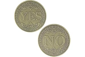 QUEAMBLER Moneta commemorativa Decision Maker S No Lettera S o No decisione Collezione di Monete Fortunate Arte Regali Souvenir