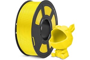 SUNLU Meta PLA filament 1,75 mm, wysoka wytrzymałość, lepsza płynność filament PLA do szybszego drukowania 3D, dokładność pomiaru +/- 0,02 mm, szpula 1 kg, żółty
