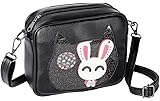 Shidan PU Leather Ita Bag Handbag Kawaii Transparent Crossbody Shoulder Bag