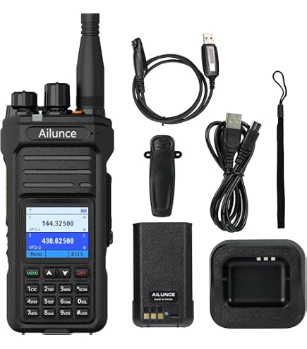 Ailunce H103M Walkie Talkie Micrófono De Mano IP67 Impermeable Compatible HD1 DMR Radio Compatible Con Retevis RT648 RT82 RT29 RT87 RT83 RT647 Walkie Talkies (1 Pieza - 4