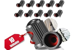 VENMON NATURALMENTE Tapones Rueda Coche,Tapones plastico,Tapones Valvula Coche,Tapones Moto,Tapas de neumatico, tapon Rueda Coche,Tapas de neumatico, Tapones Rueda Moto, Set 10u, con Anillo antifuga (10 Pack)
