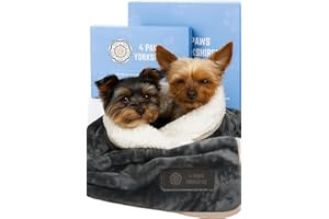 4 PAWS YORKSHIRE | 100% Waterproof Dog Blanket | 150x200 | Washable | Easy Clean, Durable, Soft Pet & Puppy Blanket | Waterproof Dog Blanket To Protect Your Sofa, Bed & Car | Yorkshire Brand | Large