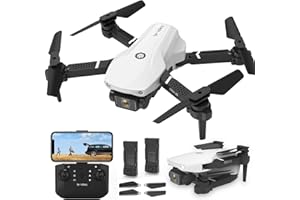 ‎MORLYRCTOOY morlyrctooy Mini Drohnen mit 2 Kameras 720P idea10 Drohne für Kinder Anfänger RC Quadcopter mit Optical Flow Positioning, Altitude Hold, 360° Flip, 2 Akkus