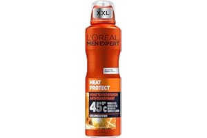 L’ORÉAL PARIS MEN EXPERT L'Oréal Men Expert XXL dezodorant w sprayu dla mężczyzn, spray do ciała przeciwko zapachowi potu, poceniu się i wilgoci, męski dezodorant antyperspirant do wysokich temperatur do 45°C, bez alkoholu,