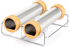 Tescoma Delicia Trdelnik Backform 2 Stück aus Edelstahl mit Antihaftbeschichtung für Baumstriezel Baumkuchen auf dem Grill oder im Ofen für süßes Gebäck und Hefeteig