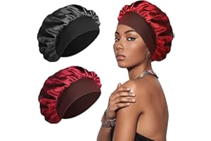 SWEET VIEW Silk Bonnet Satin Bonnet, Silk Hair Wrap for Sleeping, Soft and Comfortable Silk Sleep Cap