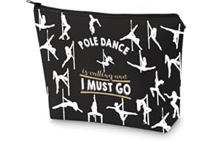 WZMPA Pole Dancer Makeup Bag Pole Dancing Regali Pole Dance Is Calling And I Must Go Zipper Pouch Cosmetic Bag Pole Dance Merchandise, Pole Dance I Must Go, Vestibilità