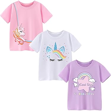 T-shirt Mini Club Fille - Floral Violet - Manches Longues - Taille 4-5 Ans