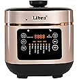 Libra 6 Litre Electric Pressure Cooker With Most Advanced Float Valve Safety | One Touch Instant Multi Cooking Functions | Indian Preset Menus (Rose Gold)