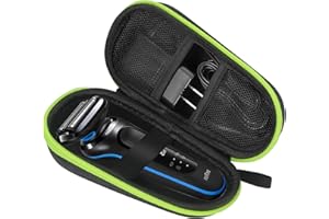 FYY Funda para maquinilla de afeitar para hombre, organizador de afeitadora eléctrica, funda protectora universal para Braun Series 3/5/7/9/5s/7s/9s, funda protectora de viaje, funda de transporte