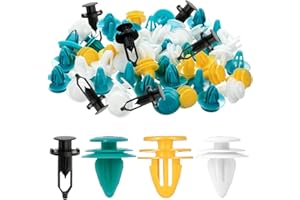 Bettinay 160 Pcs Car Trim Clips, 4 Sizes Universal Plastic Car Panel Clip for Most Vehicles