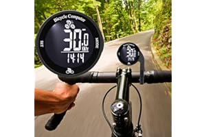 ZOKBOM Bike Computer Wireless, IPX67 Waterproof Cycling Computer with 24 Functions,Multifunctional Bike Speedometer Odometer with Large Backlight LCD Display for Tracking Distance Speed Time