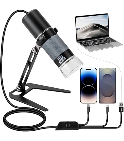 Legami Microscope Portable LED - Jouet Scientifique Avec Lames Et Piles
