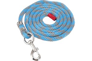 BAOFUYA Nylon Horse Rope, 8.2ft Nylon Heavy Duty Rope Lead with Alloy Hook for Horse Livestock Pet