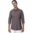 Peter England Men's Checkered Slim Fit Shirt