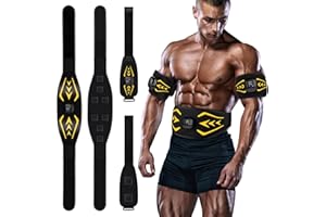 Relassy Electroestimulador Abdominal, Recargable por USB Electroestimulador Muscular, con 10 Modos y 30 Intensidades