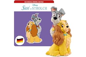 tonies Hörfiguren für Toniebox, Disney – Susi und Strolch, Hörspiel mit Liedern, für Kinder ab 4 Jahren, Spielzeit ca. 54 Minuten