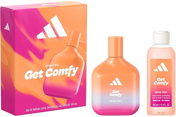 adidas, Coffret cadeau adidas Vibes Get Comfy, avec eau de parfum 100 ml et douche 100 ml