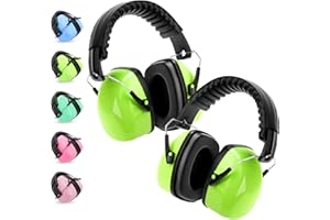 BraveKoi Casque Anti-Bruit Enfant Lot de 2, SNR 32dB/NRR 27dB Casque Anti Bruit Pour 3-16 ans Enfant Etudiant, Casque Antibruit Pour l’Autisme, Dormir, Étudier, TDAH, Feux d’Artifice, Concert