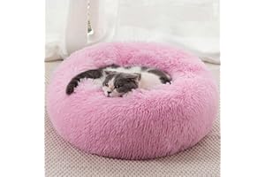 DONWEI Cuccia per Cani e Gatti 50cm Morbida, Antiscivolo e Lavabile in Lavatrice - Letto Interno Comfort per Taglia Piccola/Media