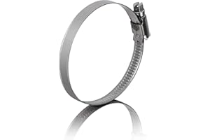 GARSIDURO® 5 colliers de serrage metallique inox 50-70mm – colliers serrage professionnels en acier inoxydable V2A pour tuyau d'aspiration, ventilation, climatisation | pinces de tuyau 50-70 mm
