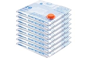 MEIQIHOME Vacuum Storage Bags 8 Medium, Space Saver Sealer Bags, Airtight Compression Bags for Clothes, Pillows, Comforters, Blankets, Bedding